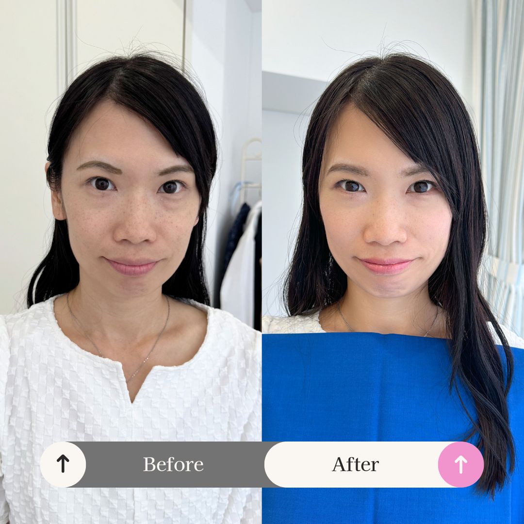 イメコンメイク劇的before & after